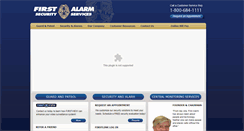 Desktop Screenshot of firstalarm.com